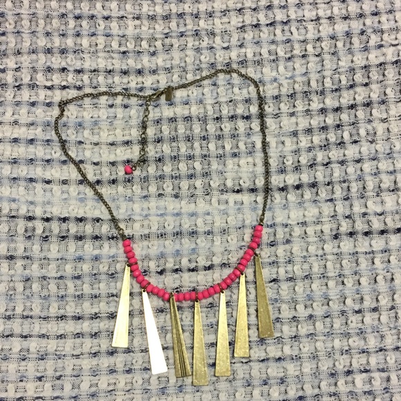 Pink and gold beaded necklace! - Picture 1 of 1